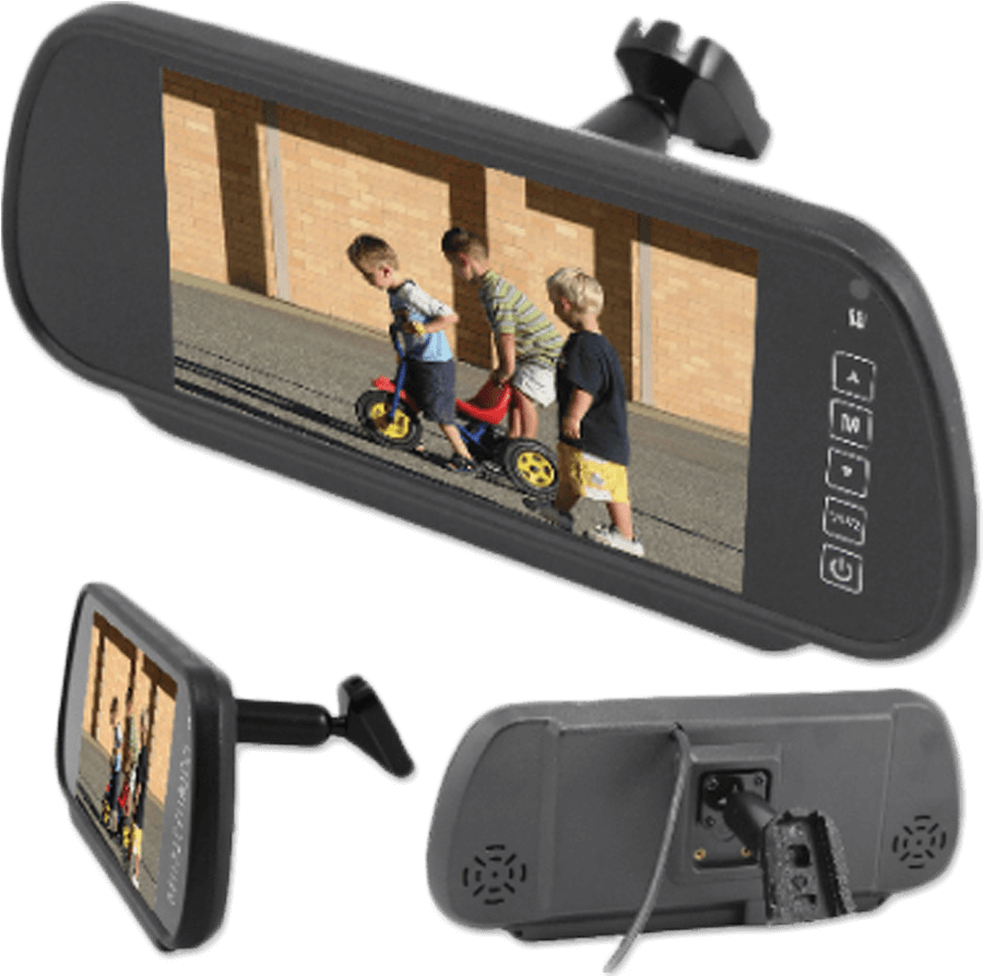 Accele Rvm700 7" Widescreen Rear View Monitor • Free (900x900), Png Download