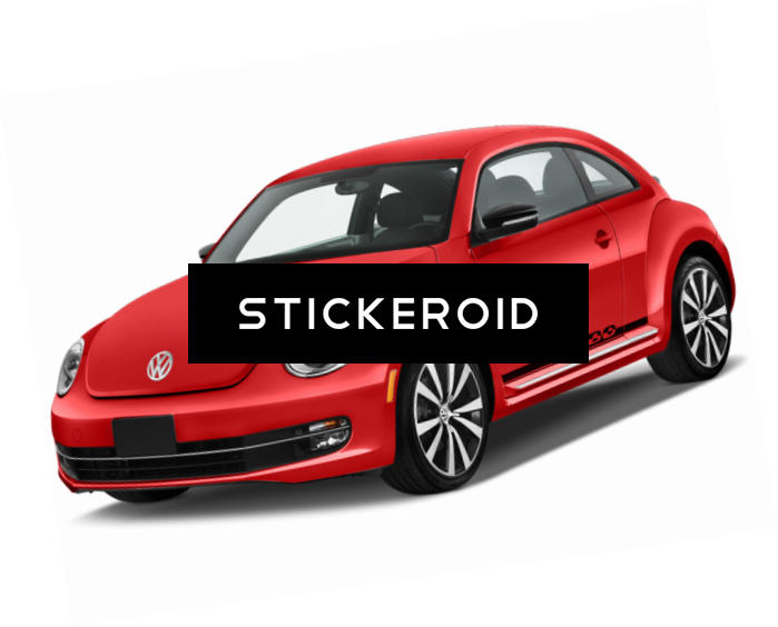White Volkswagen Beetle Car (699x564), Png Download