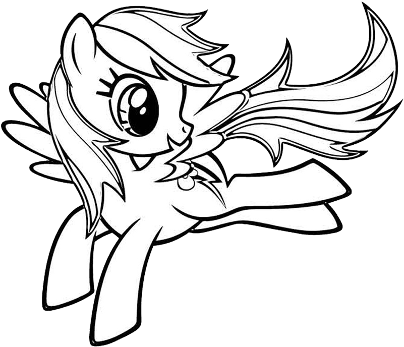 Download Rainbow Dash Little Pony (800x729), Png Download
