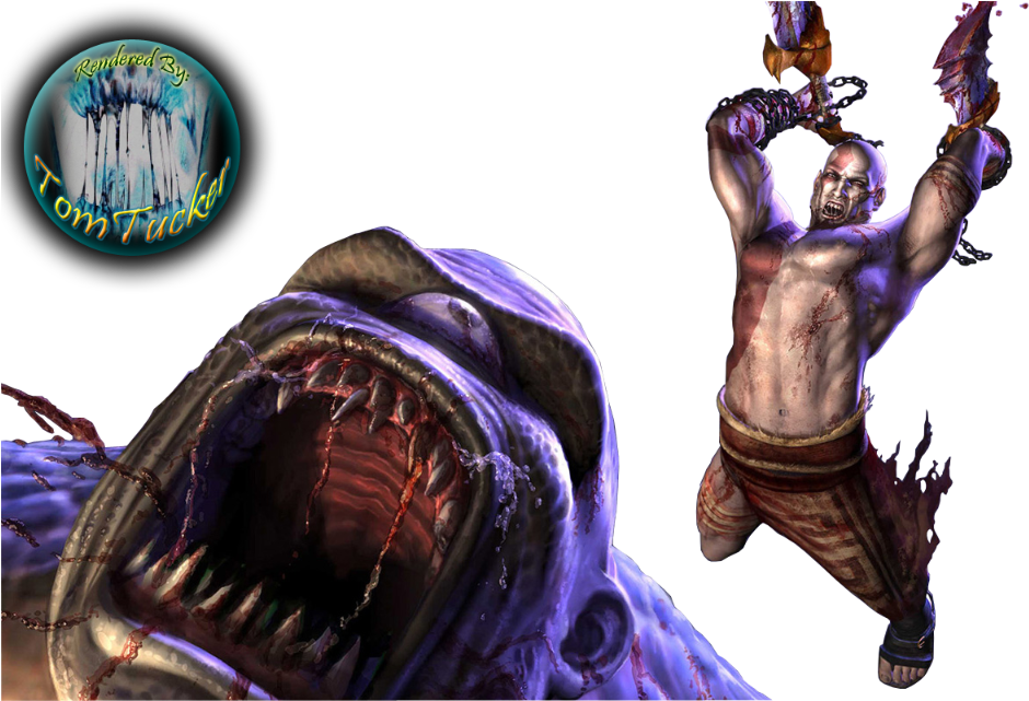 Kratos And Cyclops Render Photo Kratos And Cyclops (1024x640), Png Download