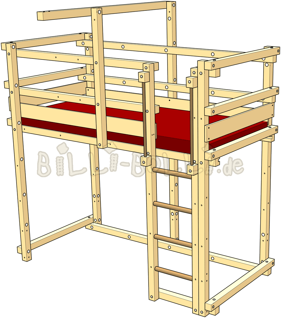 Full Size Of Loft Bed Adjustable By Age Billi Bolli (960x1084), Png Download