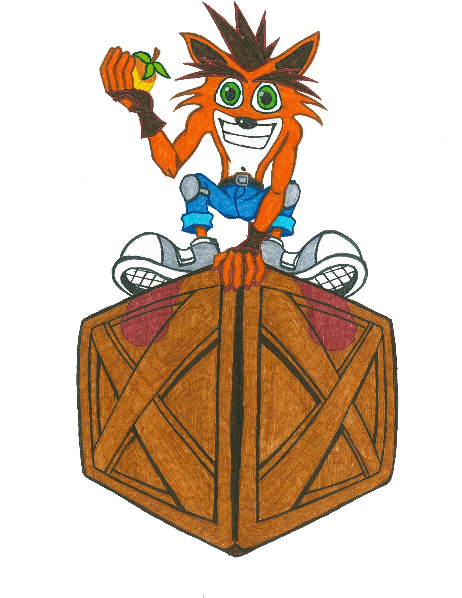 Crash Bandicoot (1700x2200), Png Download