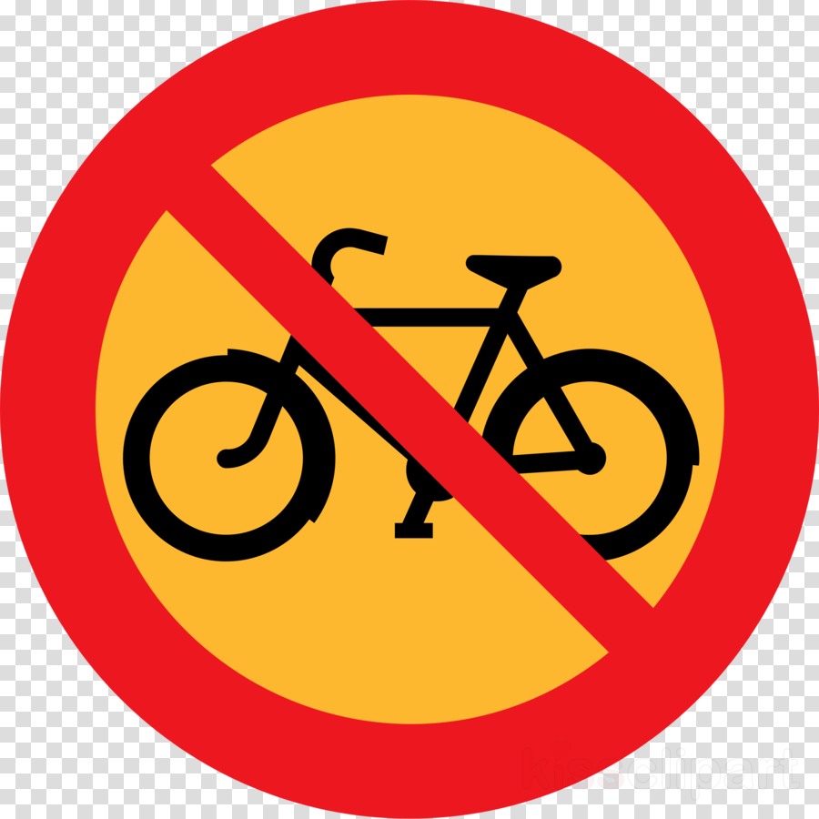 No Entry For Bicycles Clipart Bicycle Signs Traffic (900x900), Png Download