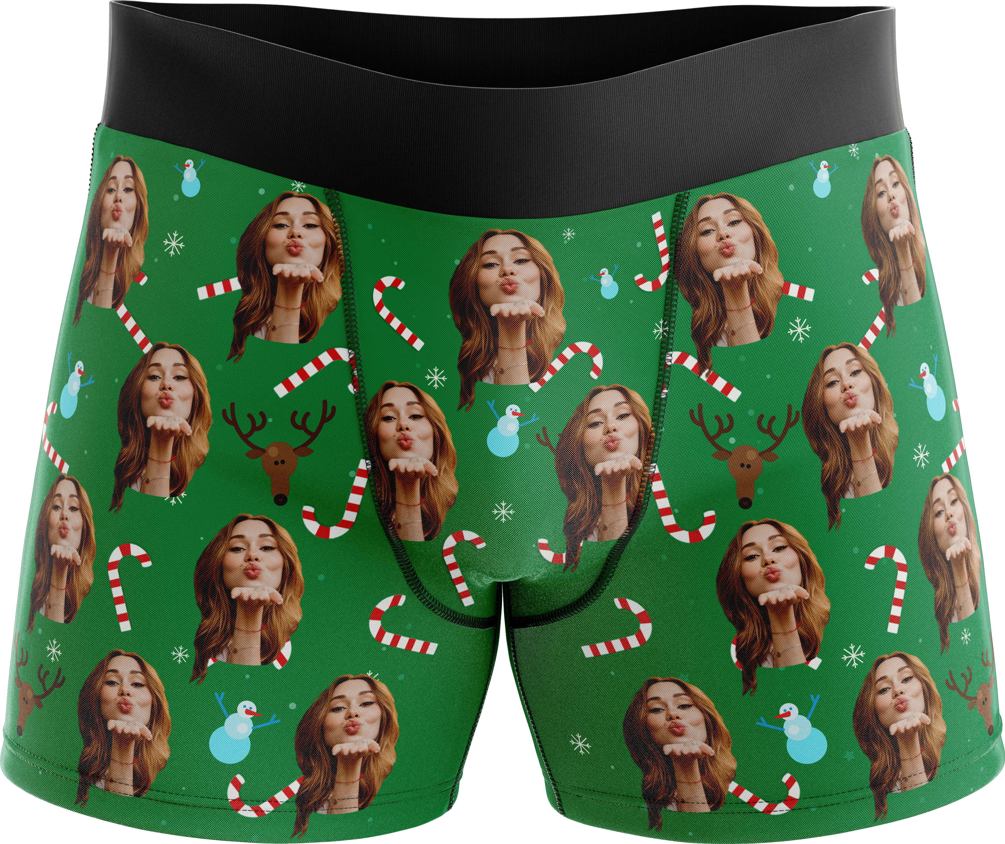 Candy Cane Snow Face (5000x5000), Png Download