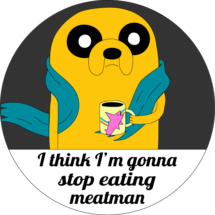 'i Think I'm Gonna Stop Eating Meatman' (733x733), Png Download