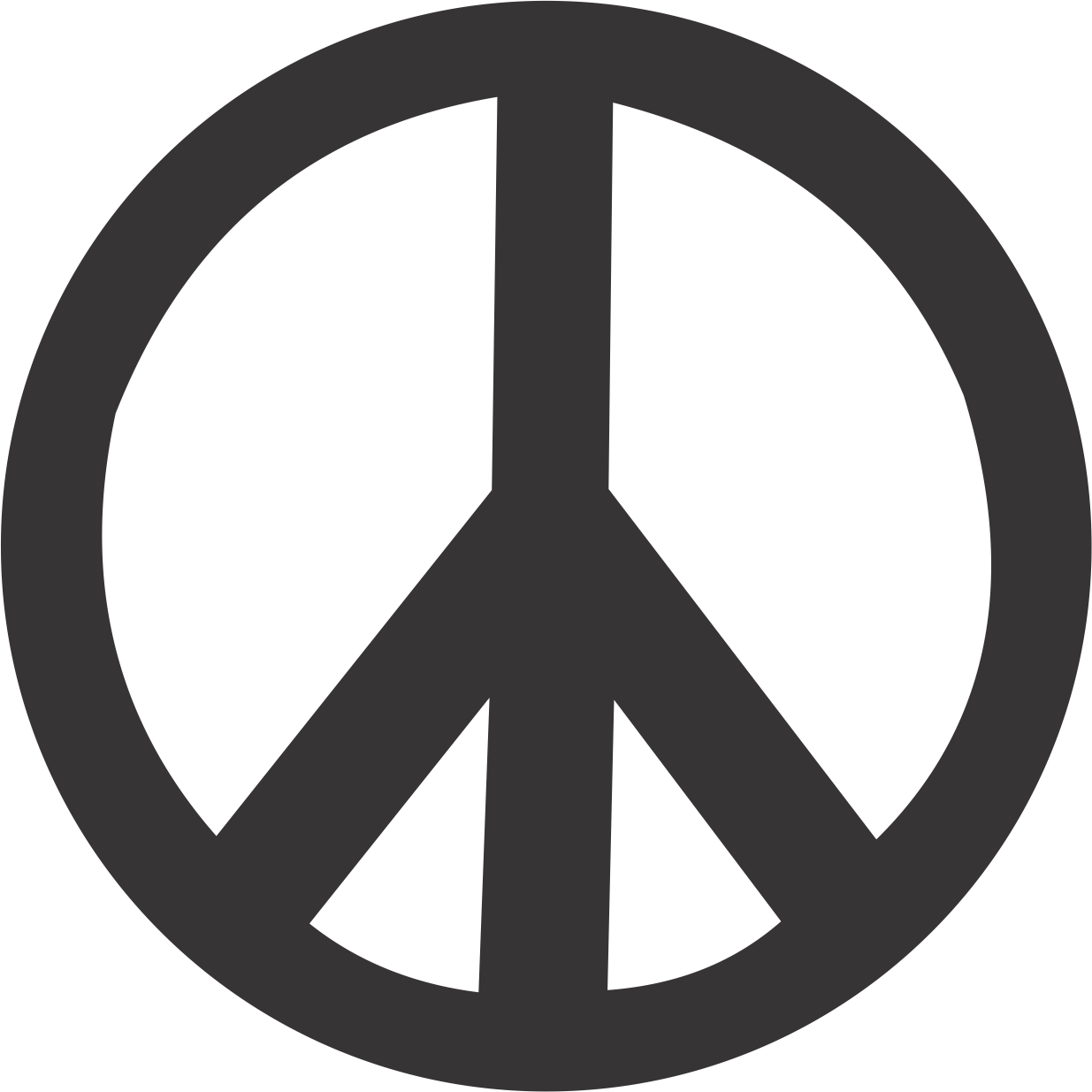Peace Sign (1235x1235), Png Download
