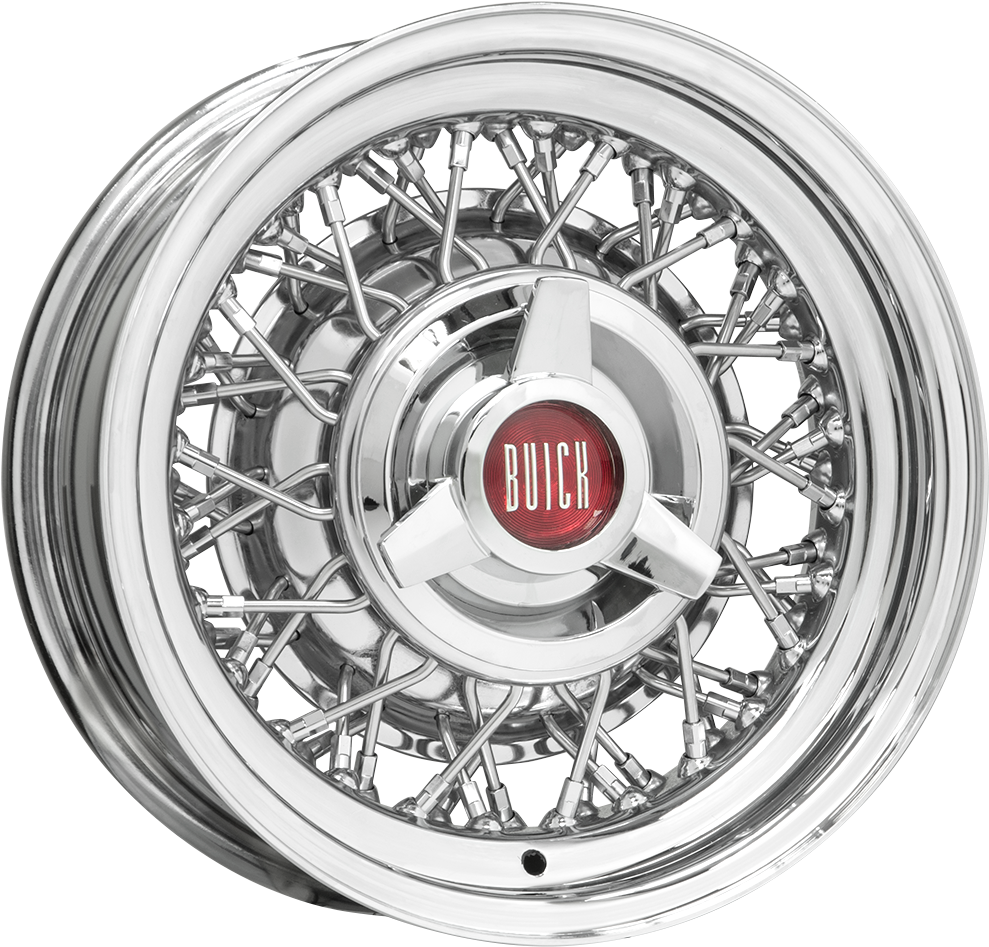 Buick Wire Wheel Singlelug Backspace 2,5´´ (1000x1000), Png Download