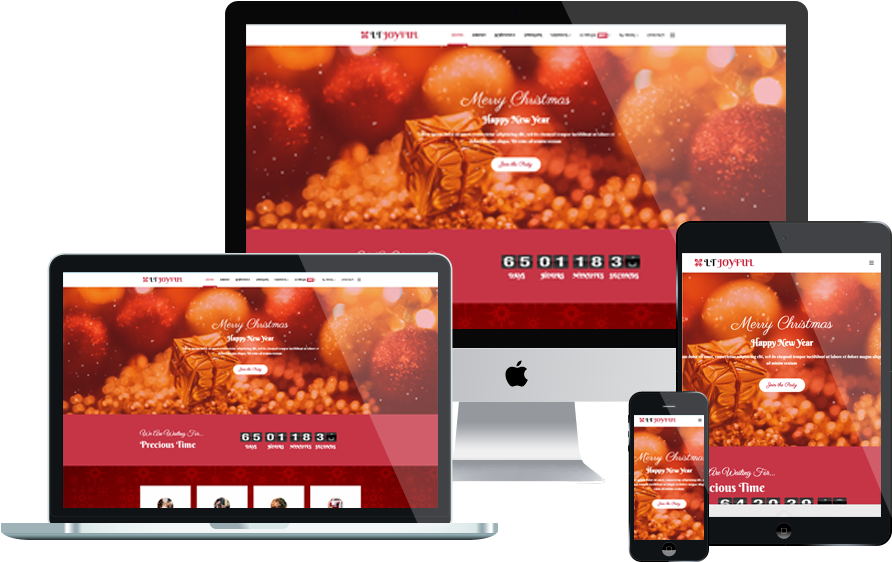 Lt Joyful Free Wordpress Christmas Theme (1000x750), Png Download