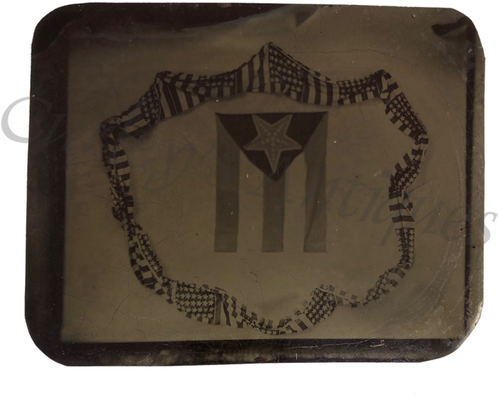 Antique 19thc Cuba Flag American Bunting Political (768x621), Png Download