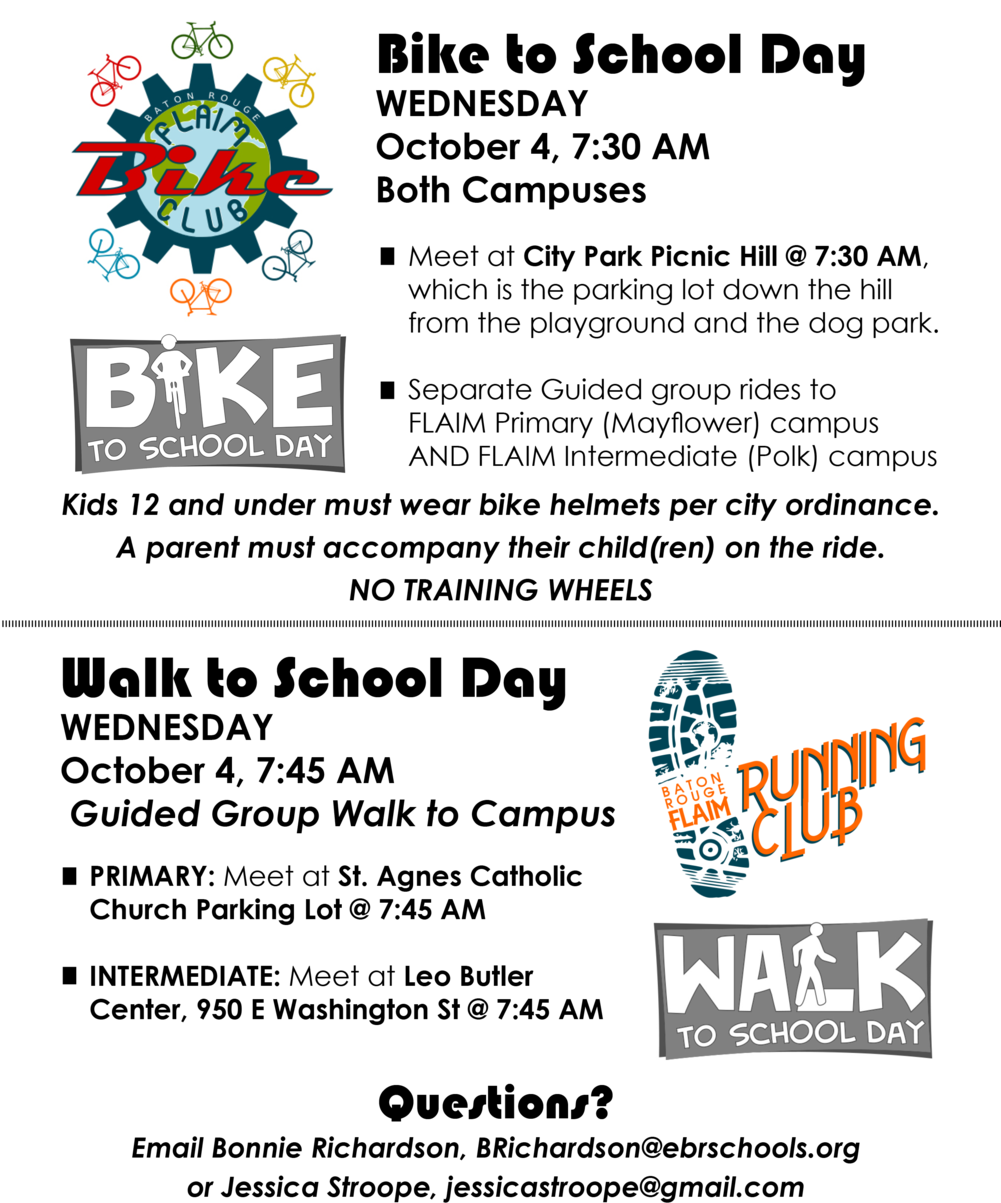 Bike-walk To School Flyer 091317 (1000x1294), Png Download
