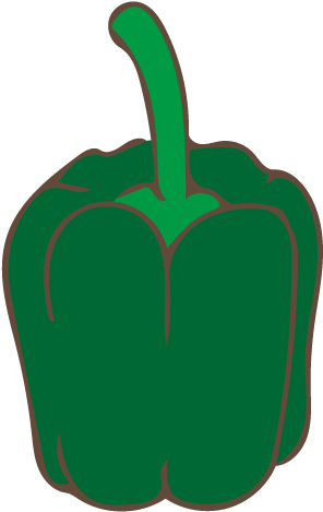 Green Pepper (842x842), Png Download