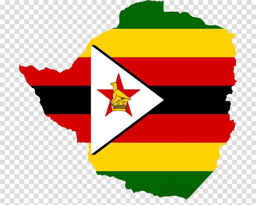Download Zimbabwe Map With Flag Clipart Flag Of Zimbabwe (900x720), Png Download