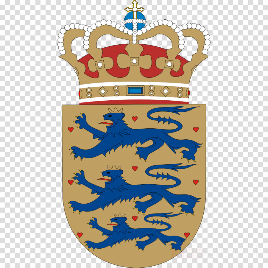 Denmark Flag Coat Of Arms Clipart Coat Of Arms Of Denmark (900x900), Png Download