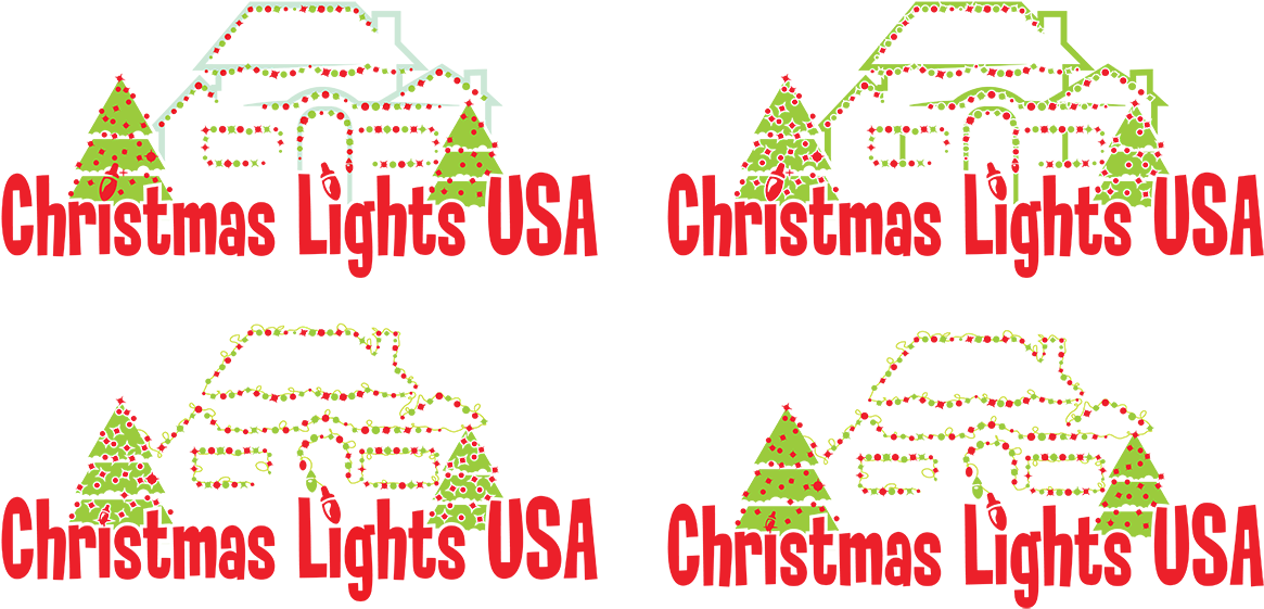 Logo Design By Roobydesigns For Christmas Lights Usa (1200x628), Png Download