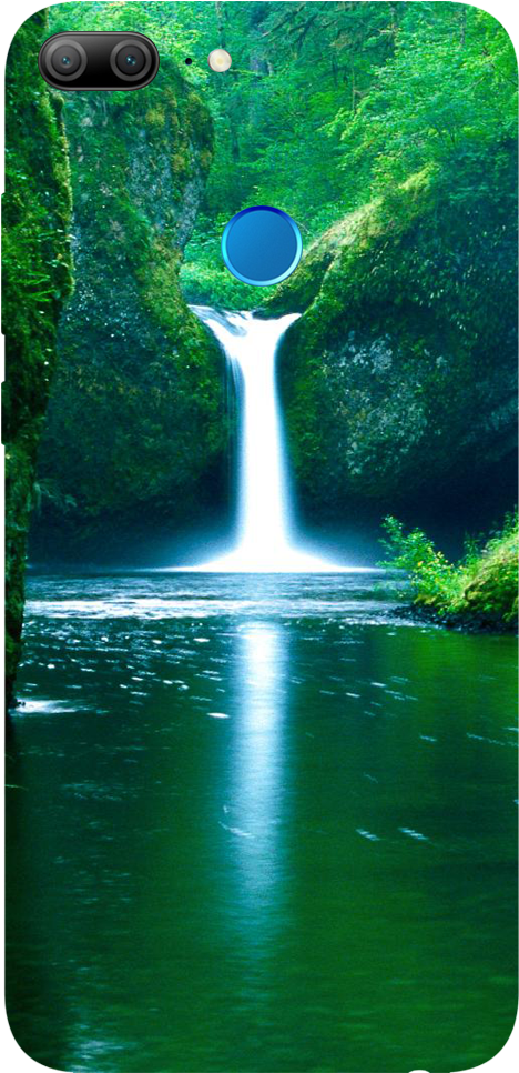 Water Fall Printed Case Cover For Honor 9 Lite By Mobiflip (1000x1000), Png Download