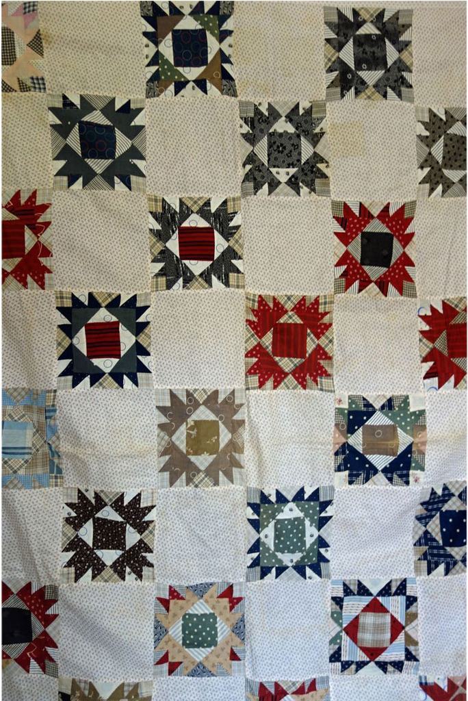 Quilt Top ~old Unused Handpieced Bear Paw Family (1023x1023), Png Download
