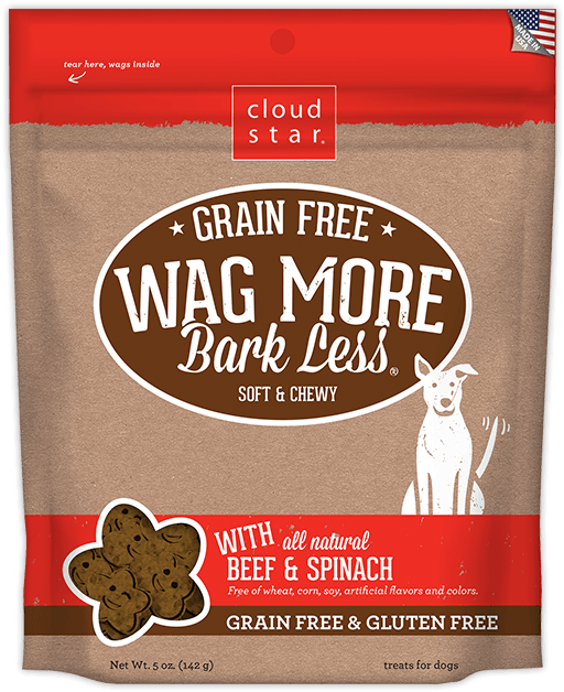 Cloud Star Wag More Bark Less Soft And Chewy Grain (650x650), Png Download