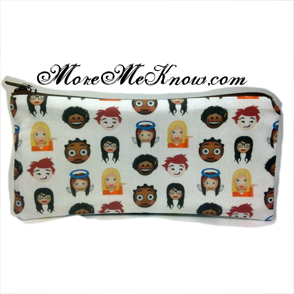Orange Is The New Black Emoji Pencil/make Up Pouch (1000x1000), Png Download