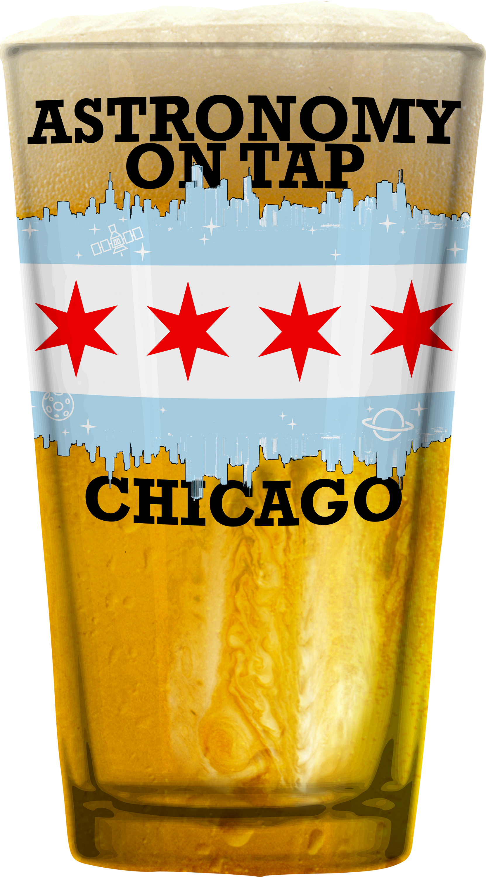 Astronomy On Tap Chicago (1663x3000), Png Download