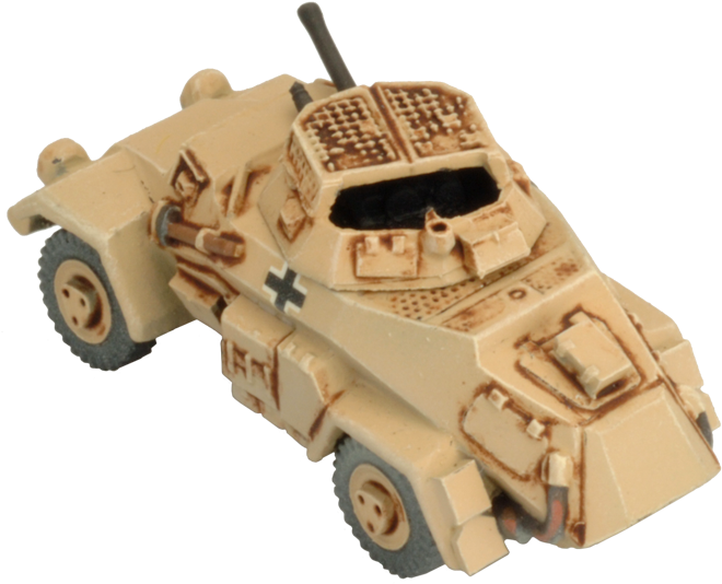 Sd Kfz 221/222 Light Scout Troop (690x569), Png Download