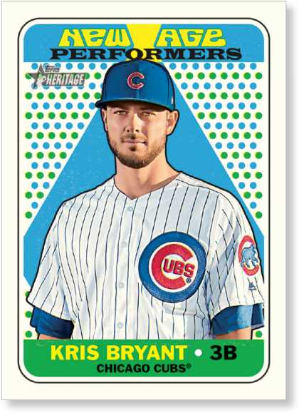 Kris Bryant 2018 Topps Heritage Baseball New Age Performers (700x700), Png Download