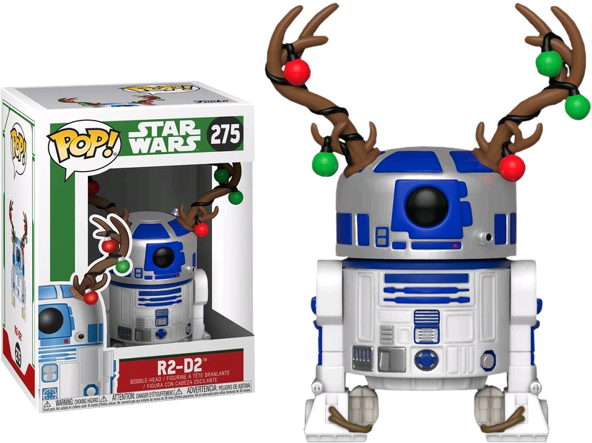 Star Wars R2-d2 With Antlers Christmas Holiday Funko (829x621), Png Download