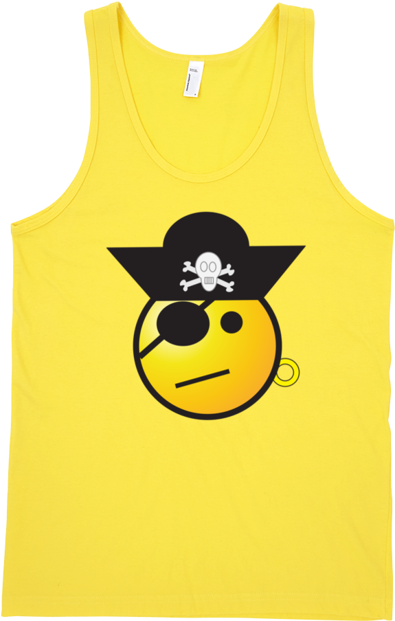 Pirate Fine Jersey Tank Top Unisex (1000x1000), Png Download