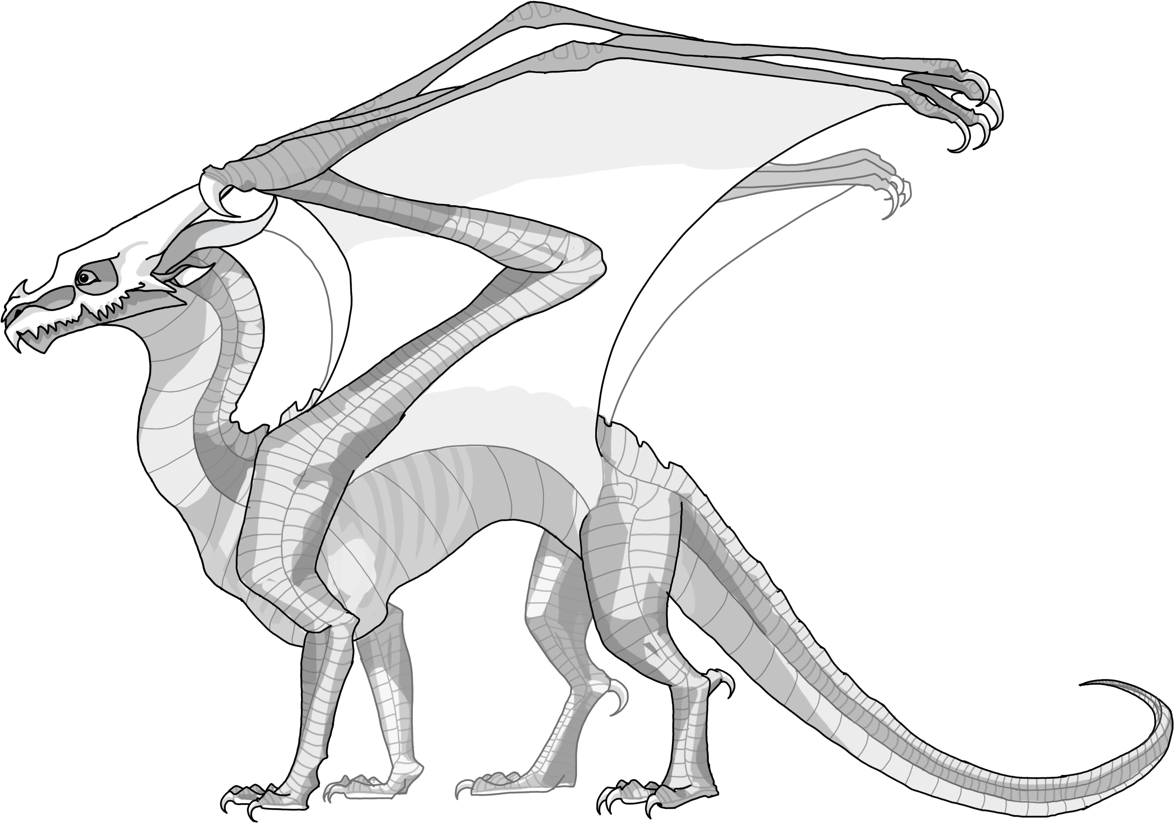 Deathwings Description Dark Scales (2592x1936), Png Download