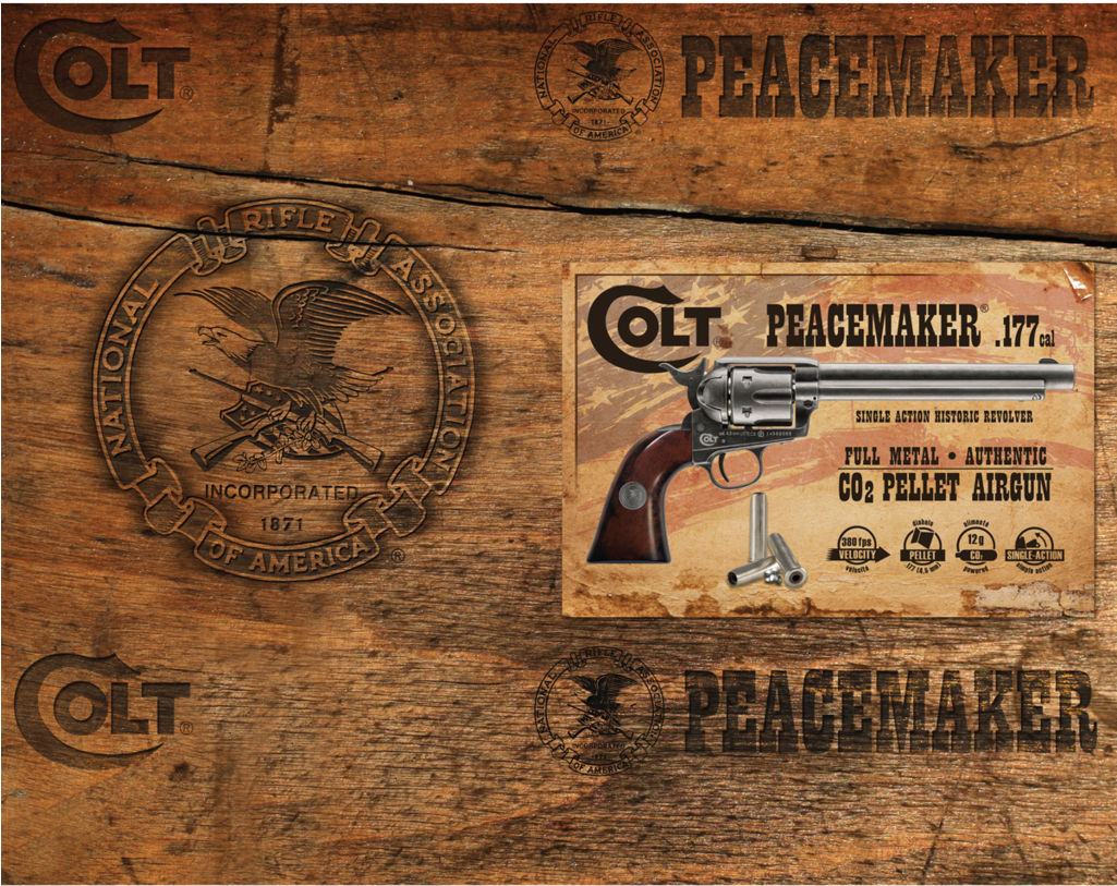Nra Colt Peacemaker Pellet Co2 Pistol (1024x1024), Png Download
