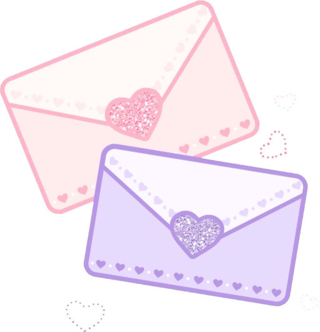 Sticker Kawaii Cute Pink Soft Letter Love Loveletter (1024x1065), Png Download