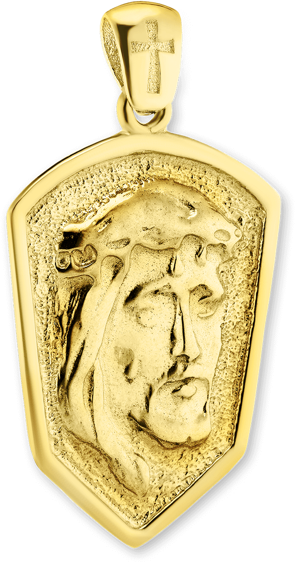 Sterling Silver Face Of Jesus Pendant (1500x1500), Png Download