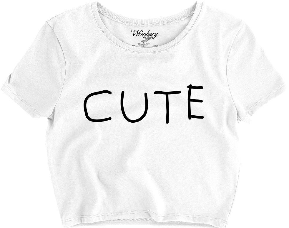 Cute Women's Crop Tee (1000x1000), Png Download