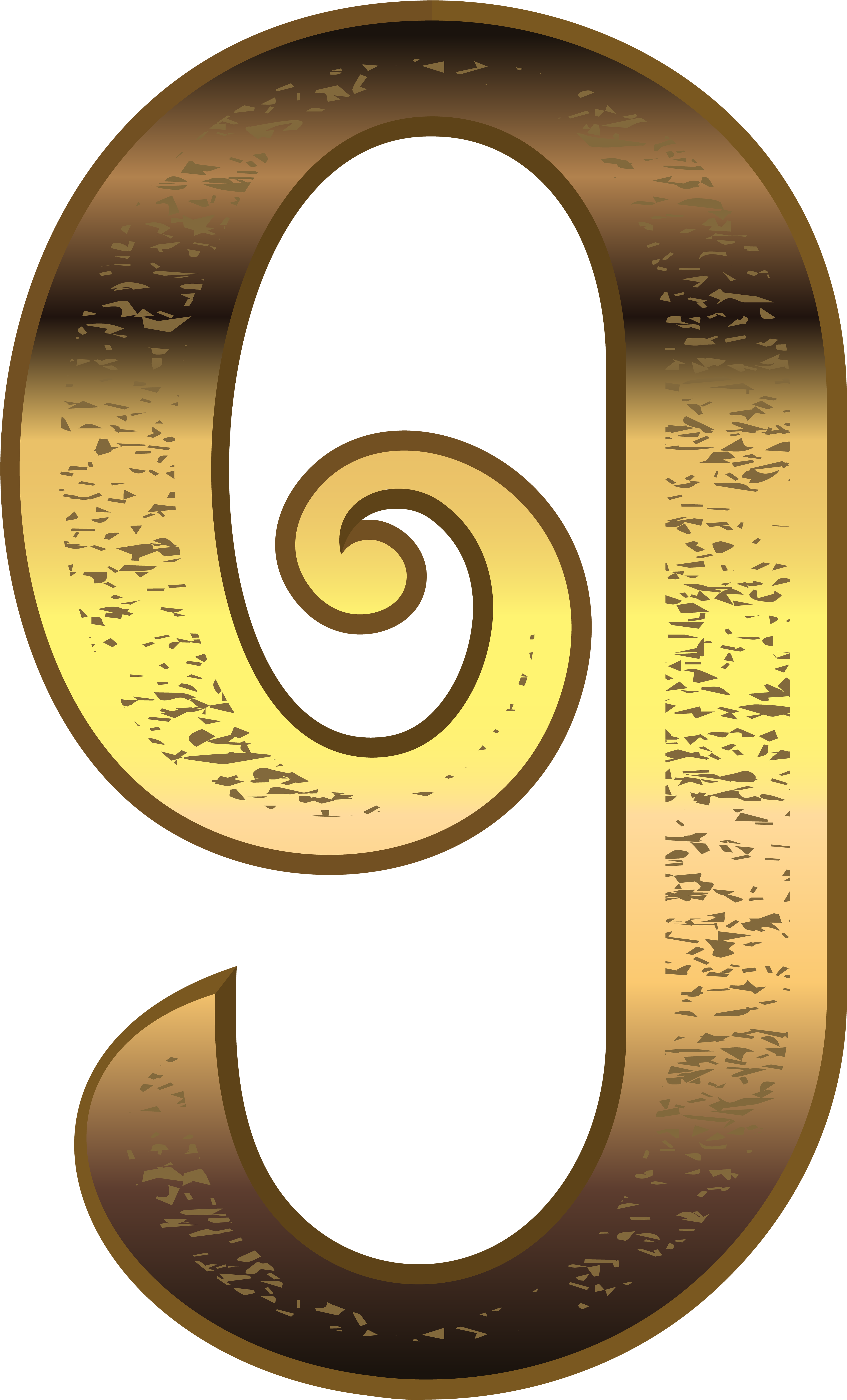 Gold Numbers Png (5101x8000), Png Download