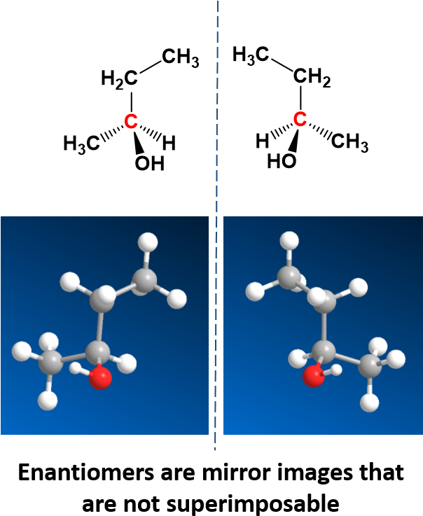 The Enantiomers Of 2 Butanol (640x764), Png Download