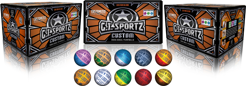 Custom Paintballs (1100x400), Png Download