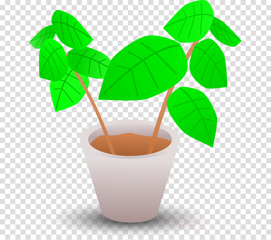 Plant In Pot Clipart Flowerpot Clip Art (900x800), Png Download