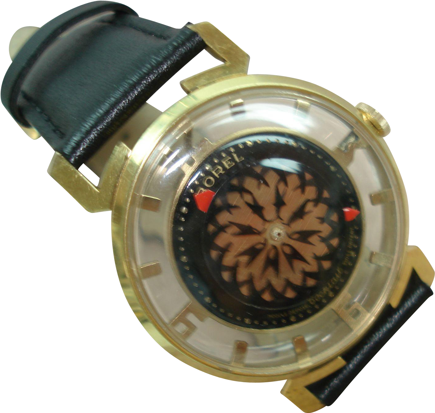 Vintage Ernest Borel Wristwatch Features A Rotating (1413x1413), Png Download