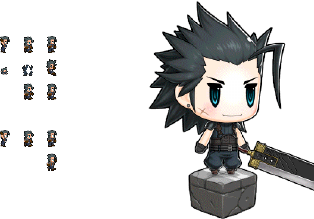 Zack Fair Png (640x480), Png Download