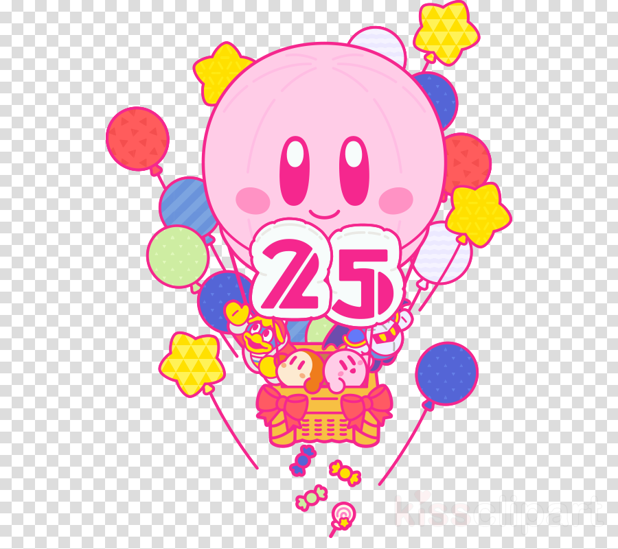 Kirby 25th Anniversary Clipart Kirby's Dream Land Kirby's (900x800), Png Download