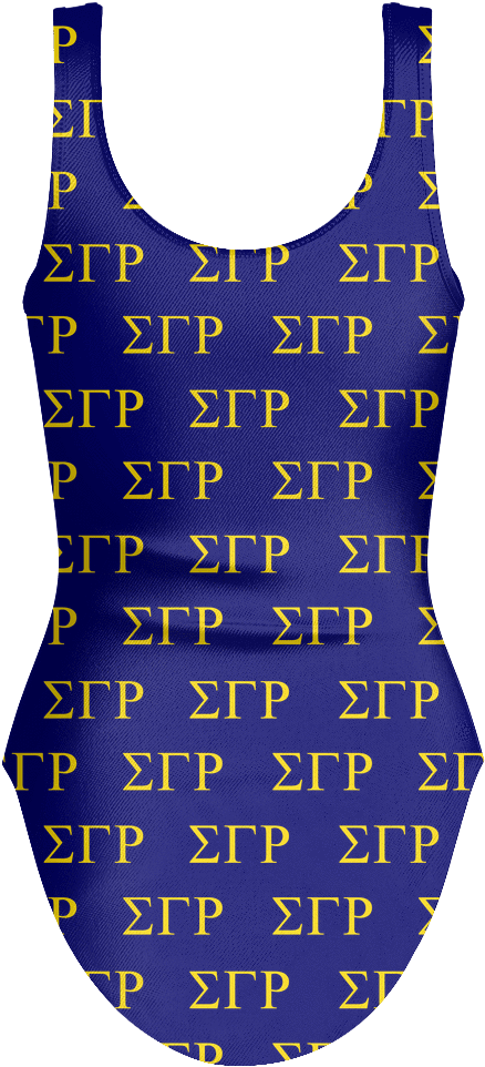 Sigma Gamma Rho Greek Logo Swimsuit (1024x1024), Png Download