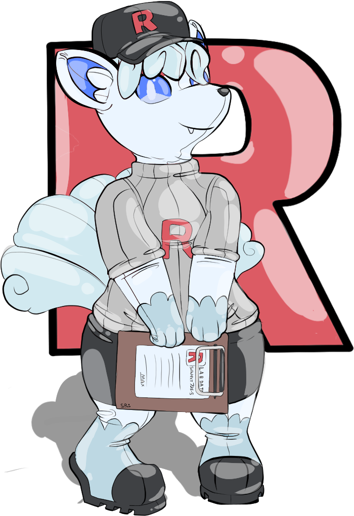 Rocket Secretary Vulpix (750x1100), Png Download
