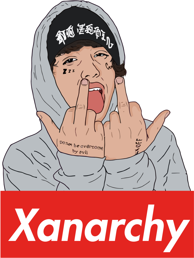 Lil Xan Xanarchy Men Shirt Nohype Artist Shop Png Lil (821x1113), Png Download