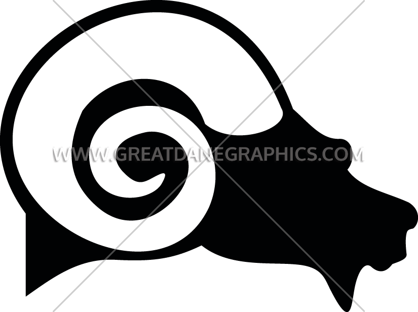 Ram Head Profile Production Ready Artwork For (825x616), Png Download