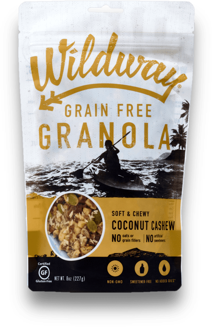 Coconut Cashew, 8oz - Wildway - Grain Free Granola Soft And Chewy Coconut (1160x1159), Png Download