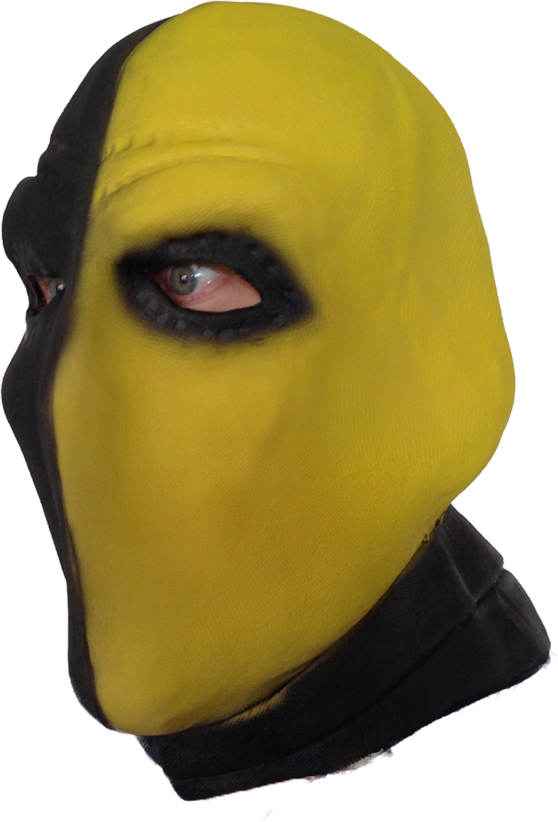 Deathstroke Yellow Mask - Deathstroke Mask (813x1024), Png Download