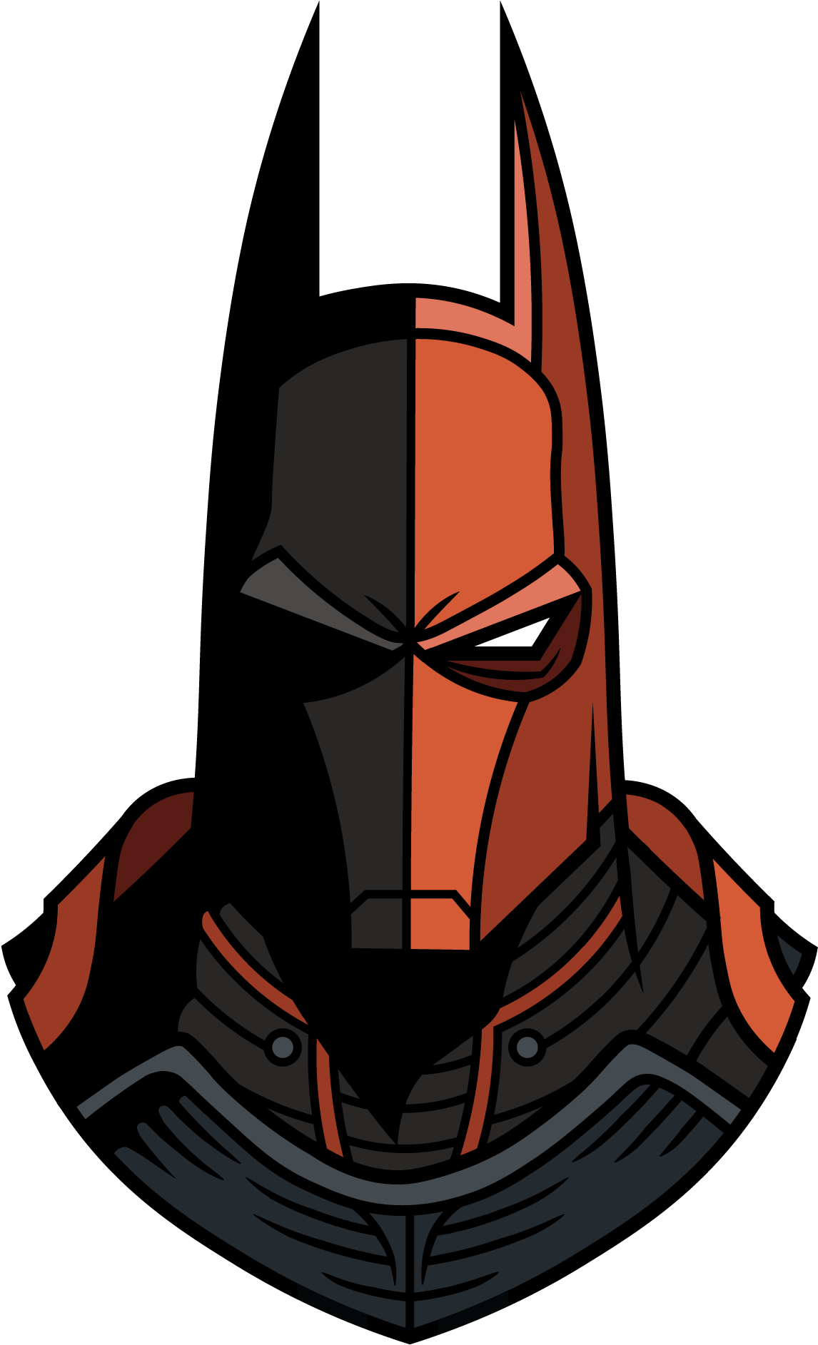 Image Of The Batman Villains Series - Deathstroke (2835x2835), Png Download