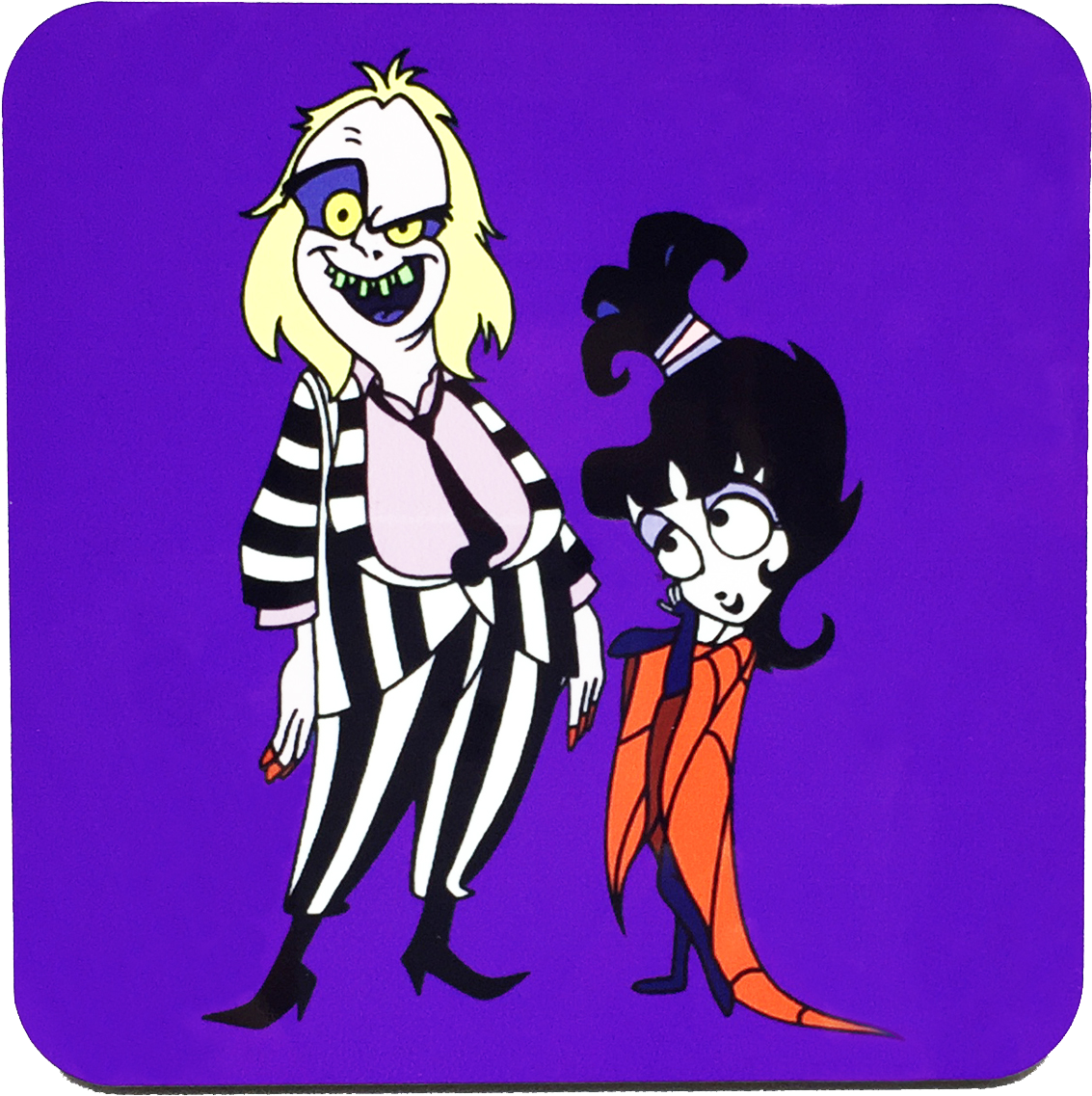 Beetlejuice Cartoon Drink Coaster (1500x1500), Png Download
