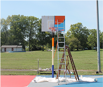 Louis Artist William Lachance's Design For The Kinloch - Streetball (576x288), Png Download
