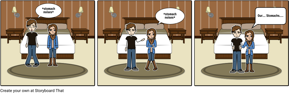 Stomach Noises - Cartoon (1164x385), Png Download
