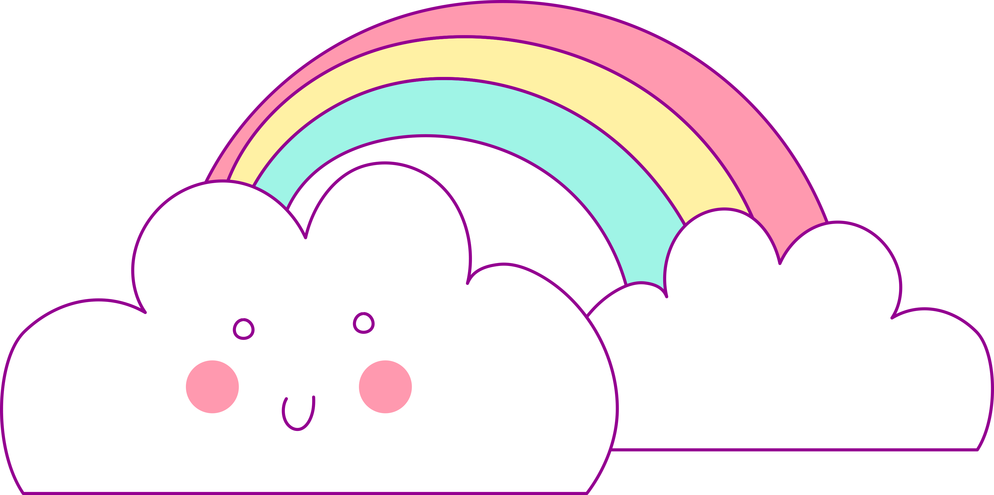 Free Hand Drawn Unicorn Clip Art - Portable Network Graphics (3395x1692), Png Download